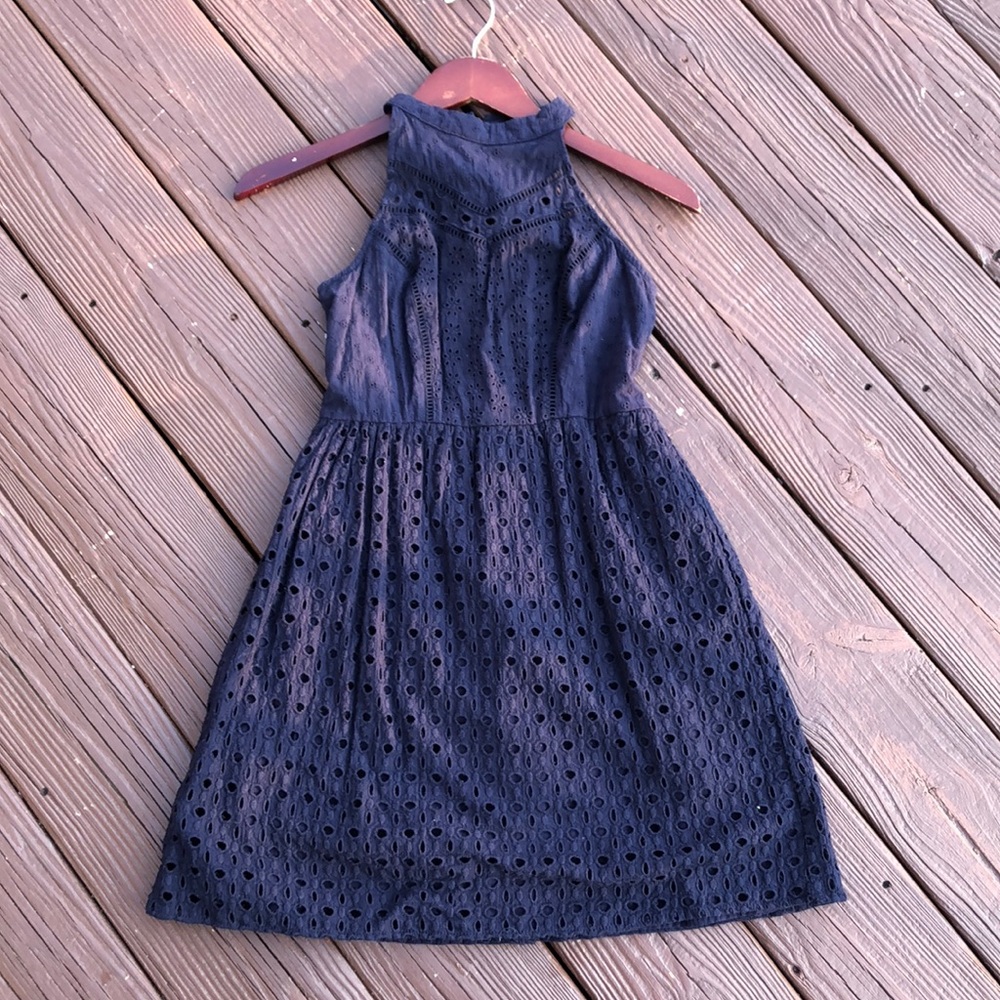 Navy spring dress